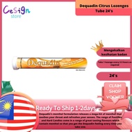Dequadin Citrus Lozenges Tube 24's
