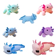 25cm Cute Stand Axolotl Stuffed Animal Plush Toy Pink Axolotl Plushie Pillow Doll Kids Birthday Gift Home Decoration