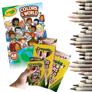 MnKC Crayola Colors of the World Crayons 24 Colors Coloring Pencil Coloring Book