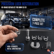 IWENNEYBU Lock Repair Kit, Metal 51217035421 Door Lock Repair Kit, Silver Door Lock Assembly for X5 