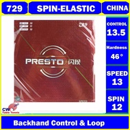 729 FRIENDSHIP Presto Speed Spin-Elastic Table Tennis Rubber Ping Pong Getah Licin Control & Loop (R