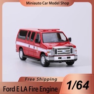 New 596 1:64 Ford E La Fire Engine Car Model Diecast Alloy Ford Cv Tennessee State Trooper Collectib