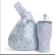 Sousou櫻花版冰霸杯連提袋(淺藍)