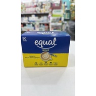 EQUAL GOLD CRUNCHY SUGAR REPLACEMENT 50 STICKS