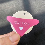 100 Underwear Clothing Tags, Clothes Hang Tags, Fashion Hang Tags - Size 4,5x4,5cm