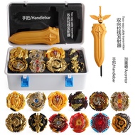 Bursting Gyroscope of Gold-plate Top Box Top Box Beyblade Burst Set Alloy Gyroscope with Launcher