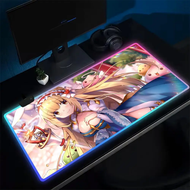 【flowerlove  shop】 Ragnarok Online Mouse Pad Anime Gaming Mouse Pad LED Table Pads Backlit Rubber De
