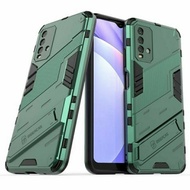 case xiaomi redmi 9t casing keren robot armor ironman pelindung hp - hitam