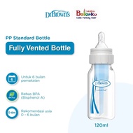 [Fully Vented Bottle] Dr. Brown's 2oz 4oz/ 8oz PP Standard Baby Bottle Milk Bottle/ Baby Bottle/