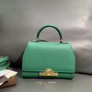 Moynat莫奈 rejane bb斜背包發財綠荔枝皮金扣