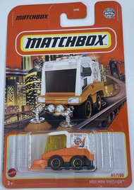 MBX Mini Swisher - Sidewalk Sweeper [Orange] #61/100 Matchbox - MBX Mini Swisher - Sidewalk Sweeper 