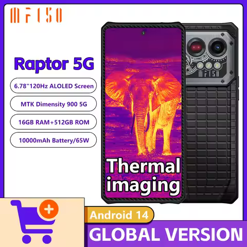IIIF150 Raptor 5G Rugged Phone Dimensity 900 5G 10000mAh 65W 6.78" 120Hz AMOLED Dispaly 16GB+512GB 5