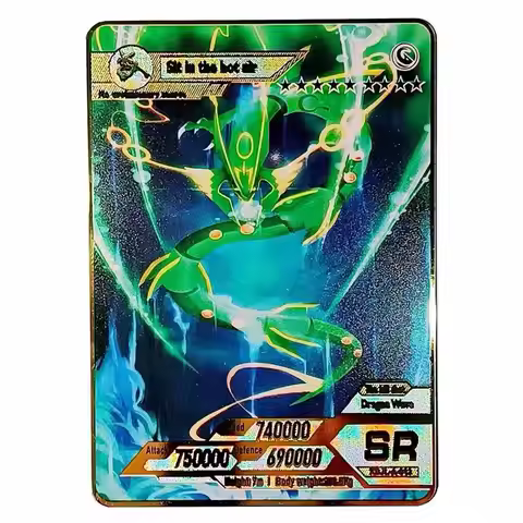 DIY Pokémon PTCG Homemade Metal Card Pokémon Charizard Pikachu Blastoise Mewtwo Rayquaza Arceus Meta