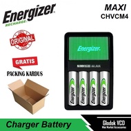 Energizer Maxi Charger Battery + baterai AA 2000mAh 4pcs
