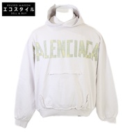 Balenciaga [Excellent Condition/Domestically Authorized] 744441 TOVB1 TAPE Type Crushed Pullover Hoo