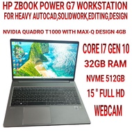 HP ZBOOK POWER G7 MOBILE WORKSTATION CORE I7 GEN 10