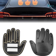 Mary Finger Gesture Light for Car LED Hand Gesture Sign Light Funny Warning Light