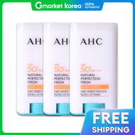 AHC | AHC นาเชอรัล เพอร์เฟคชั่น เฟรช ซันสติ๊ก 17 กรัม 3 ชิ้น SPF50+ PA++++ กันน้ำ