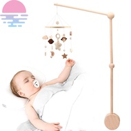 Baby Crib Mobile Baby Nursery Mobiles Hanging Crib Ceiling Mobile Wooden Crib Nursery Decoration Neutral Cute Star Moon SHOPSBC6404