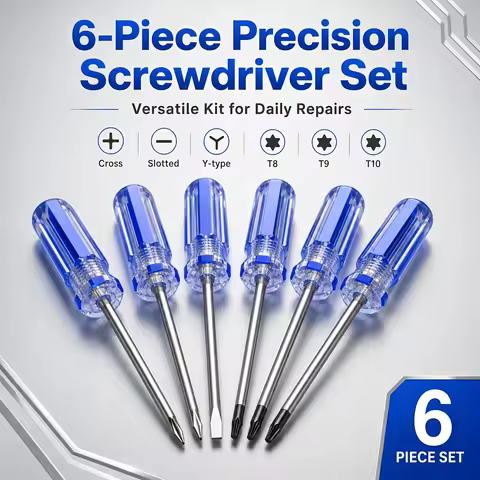 6Pcs Magnetic Precision Screwdriver Set, Cross Slotted Y Torx T8 T9 T10 Magnetic Screwdrivers,for Ph