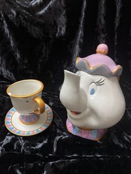 Disney Beauty and the Beast Mrs.Potts & Chip 美女與野獸 茶壺太太與阿齊