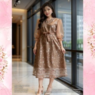 KATUN ORGANZA COTTON DRESS 64010 360 GR Outfit RealpictWanita