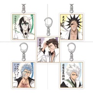 Anime BLEACH: The Blood Warfare acrylic keychain – characters Kurosaki Ichigo, Kuchiki Byakuya, Aize