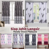 160cm/210cm Langsir Curtain Murah Semi Blackout Modern Hook type 2 Size available