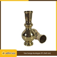 Brass flower vase 81 (4x9 cm)