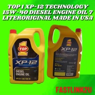 Fastlink Top 1 Xp-12 Technology 15W-40 Diesel Engine Oil 7 Liter 100% New Made In Usa