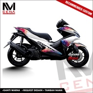 Sticker Decal Aerox 155 Decal Sticker Aerox 155 Striping Aerox Full Body Decal Aerox coloris