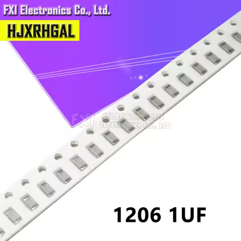 100pcs 1206 1uF X5R Error 10% 25V 1206 105 smd capacitor New original