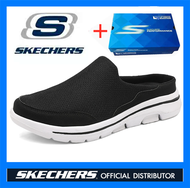 SKETCHERS_Gowalk4 สเก็ตเชอร์ส รองเท้า ผู้ชาย รองเท้าแตะ รองเท้าลำลองผู้ชาย รองเท้าผู้ชายแฟชั่นครึ่งส
