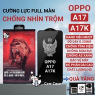 Oppo A17K, A17 anti-peeping full screen tempered glass | Screen protector for opoo Pancase