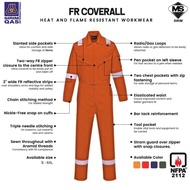 FIRE RETARDANT COVERALL FRC (SIRIM-DOSH) NFPA2112 (FRC)-PPE SAFETY COVERALL