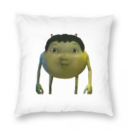 [FAZOZO Home Textile Store] Ice Age Mike Wazowski เด็กปีศาจ39; S หมอนสี่เหลี่ยมผ้าโพลีเอสเตอร์ลินินกำมะหยี่ตกแต่งปลอกหมอนปอกหมอนในบ้านซิป