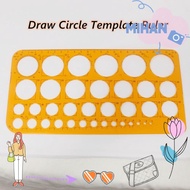 MIHAN Ruler Drawing Tools Special Ruler For Drawing Circle Drawing Ruler Special Template Ruler For 