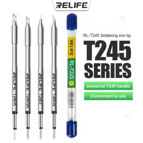 RELIFE RL-T245 Tips Universal C245 Soldering Iron Tip Compatible For Xsoldering T245 Soldering Stati