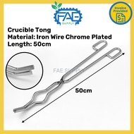 Crucible Tong Heavy Duty Iron Wire Chrome Plated Plier Holder 12/20/25/30/40/50 cm