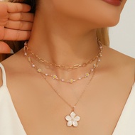 New Double Layer Daisy Necklace