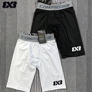 3V3 Basketball Body Pants Cropped Micro-Elastic Quick-Drying Fitness Training Sports Bottoming Compr