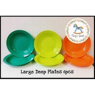 (Ready Stock!!) Large Deep Plate Tupperware(6) Tupperware Brands