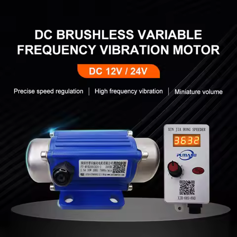 DC Brushless 12V 24V Vibration Motor High Frequency Conversion Miniature Vibrator Motors With Govern
