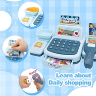 Cashier Machine Toys Baby Cash Simulated Scan Register Casher Children Pretend Play Set Kids Gift