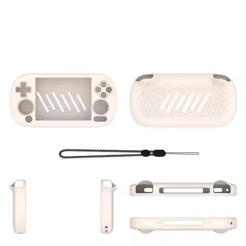 for ANBERNIC RG40XX H Silicone Protective Case Gaming Console Protective Sleeve with Lanyard Drop Pr