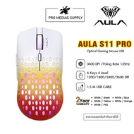 MOUSE AULA S11PRO WHITE/YELLOW,WHITE/GREEN,WHITE/BLUE,WHITE/ORANGE,WHITE/PINK