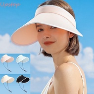 UPSTOP Empty Top Hat, Wide Brim Strong Shading Sunshade Hat, Fashion UV-proof UV Women's Cap