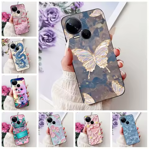 For Tecno Spark 10 5G Case Cover KI8 Silicone Shockproof Cute Cartoon Funny Painted Bumper For Techn