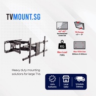 Double arm Wall Mount TV mount TV Brackets Swivel mount TITAN SGB891 for 43" to 82 inch TV