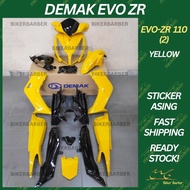 RAPIDO Coverset Demak Evo-Zr 110 (2) Yellow Orange Green Red Black Body Cover Set (Sticker Asing) Ai